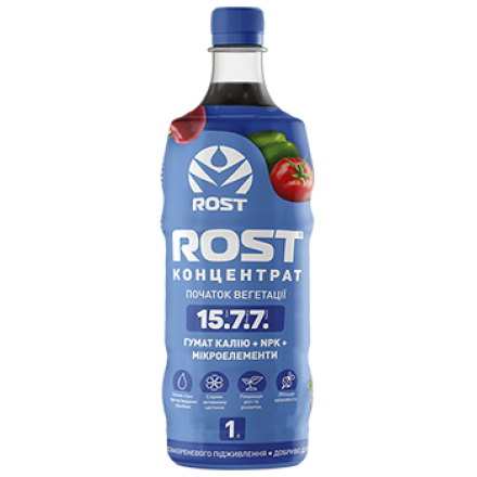 Добриво ROST Концентрат 15.7.7, 1 л