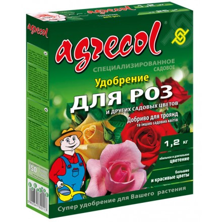 Добриво Agrecol для роз і садових квітів, 1.2 кг