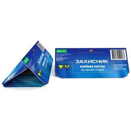 Клейова пастка від тарганів та мурах Захисник, 1 шт