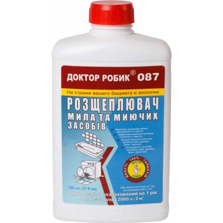 Розщеплювач мила Доктор Робік 087, 798 мл | Захист септиків від побутової хімії