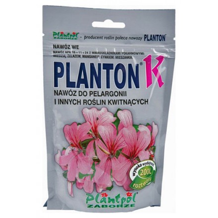 Добриво для пеларгонії та квітучих рослин Planton K, 200 г (NPK 16.11.24)