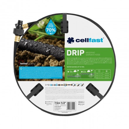Cellfast Шланг для краплинного поливу DRIP 1/2', 7,5м
