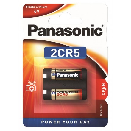 Panasonic Батарейка літієва 2CR5 блістер, 1 шт.