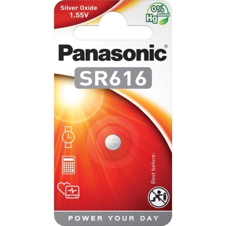 Panasonic Батарейка срібло-цинкова SR616(321, V321, D321) блістер, 1 шт.