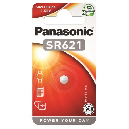 Panasonic Батарейка срібло-цинкова SR621(364, V364, D364) блістер, 1 шт.