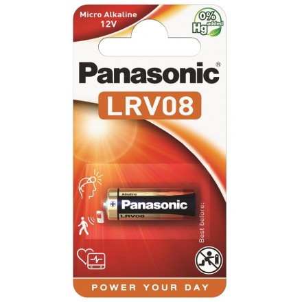 Panasonic Батарейка лужна LRV08(A23, MN21, V23) блістер, 1 шт.