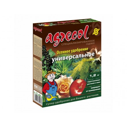 Осіннє універсальне добриво для всіх видів рослин Agrеcol, 1,2 кг