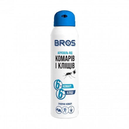 Аерозоль від комарів і кліщів Bros, 90 мл