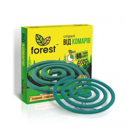 Спіралі від комарів Forest, 10 шт
