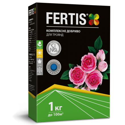 Добриво Fertis для троянд, 1 кг (NPK 12.8.16 + МЕ)