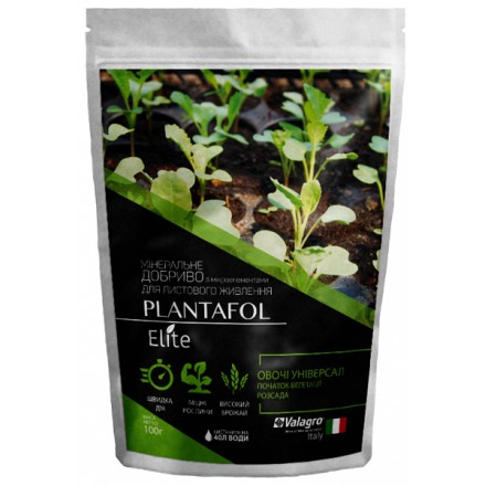 Комплексне мінеральне добриво для овочів Plantafol, початок вегетації, 100 г (NPK 30.10.10)