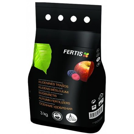 Осіннє добриво Fertis без хлору та нітратів, 3 кг (NPK 5.15.25+Mg+S+B)