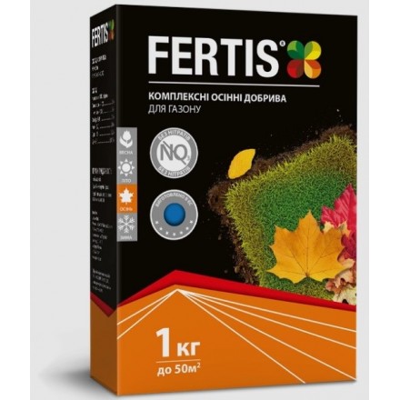 Осіннє добриво Fertis для газону, 1 кг (NPK 5.15.30 + S+B+Zn)