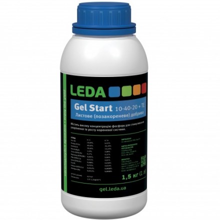 Добриво Leda Gel Start 10-40-20 +ТЕ, 1 л