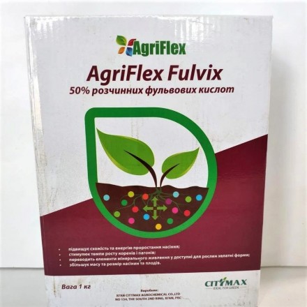 Біостимулятор росту Агріфлекс Фульвікс (Agriflex Fulvix), 1 кг