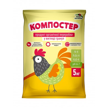 Гранульований курячий послід Компостер, 5 кг