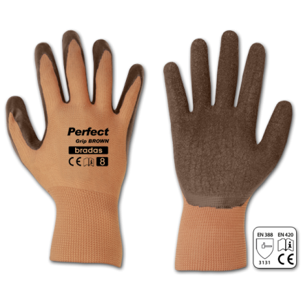 Рукавички захисні PERFECT GRIP GRAY латекс, розмір 9, RWPGBR9