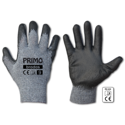 Рукавички захисні PRIMO латекс, розмір 8, RWPR8
