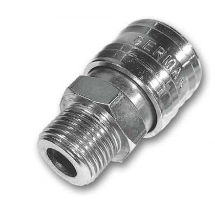 Конектор пневматичний "мама" РЗ 3/8", STAL-CHROM, SE3-3SM/STEEL