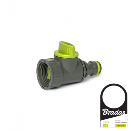 Адаптер із внутрішньою різьбою 3/4" з запірним краном LIME LINE, LE-2230