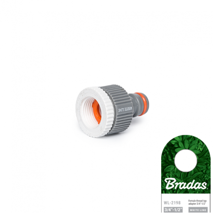 Адаптер редукційний на кран із внутрішньою різьбою 1/2" / 3/4", WHITE LINE, WL-2198