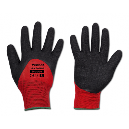 Рукавички захисні PERFECT GRIP RED FULL латекс, розмір 10, RWPGRDF10