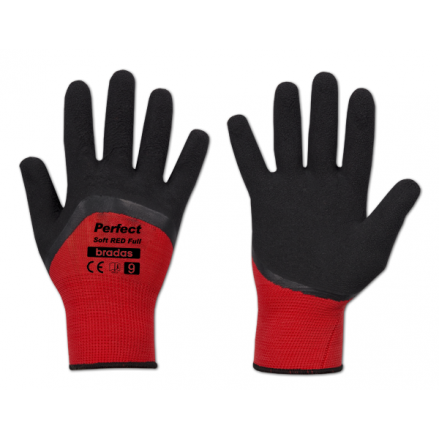 Рукавички захисні PERFECT SOFT RED FULL латекс, розмір 8, RWPSRDF8