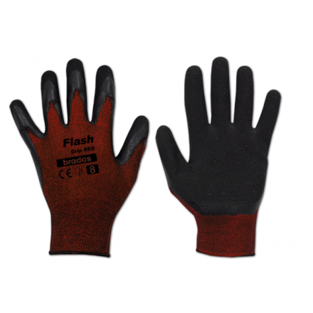 Рукавички захисні FLASH GRIP RED латекс, розмір 10, RWFGRD10