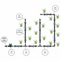 Комплект з крапельної трубкою 50 м, WATER DRIP, DSWWM50-SET1