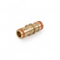 Ніпель латунний для з'єднання двох конекторів, BRASS, BR-2200