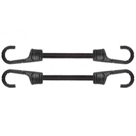 Шнур еластичний гумовий 120см х 2шт. з металевими гачками PVC BUNGEE CORD HOOK, BCH2-08120BC-B