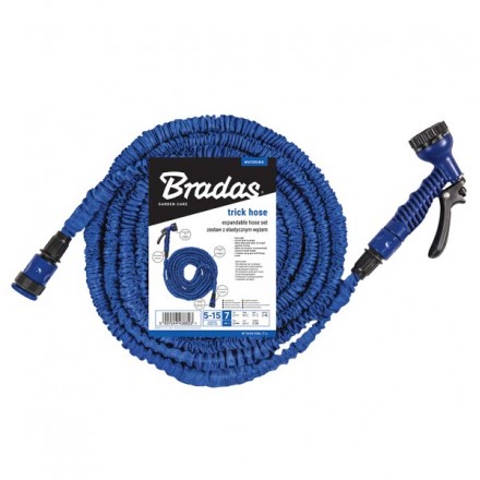 Шланг, що розтягується (комплект) TRICK HOSE 15-45м – синій, пакет, WTH1545BL-T-L