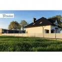 Стрічка для паркану 19см x 35м, 450г/м2, світло-сіра, TOB4501935LGYL