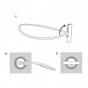 Гумка еластична із засувкою BUNGEE CORD T BAR, довжина 15 см, блістер, BCT1-0415GY-B