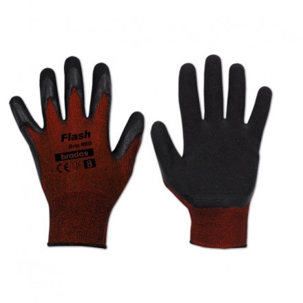 Рукавички захисні FLASH GRIP RED латекс, розмір 7, RWFGRD7