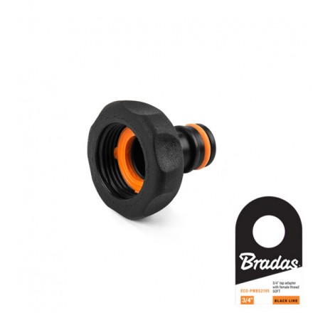 Адаптер на кран з внутрішньою різьбою 3/4", BLACK LINE SOFT, ECO-PWBS2195