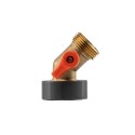 З'єднувач з краном РВ 3/4" вихід РЗ 3/4", BRASS SOFT, BR-S2232/45