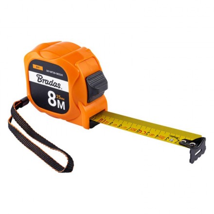Рулетка на котушці, кінець з нержавіючої сталі, TINY 8м/25мм, DIY-MT30-0825/K
