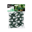 Затискачі для фіксації рослин 20 мм, 20 шт.,GREEN, TYK20GR/20