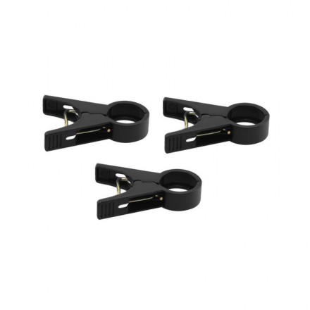 Затискачі для фіксації рослин 20 мм, 10 шт., BLACK, TYK20BK/10