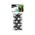 Затискачі для фіксації рослин 20 мм, 10 шт., BLACK, TYK20BK/10