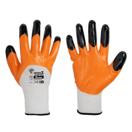 Рукавички захисні NITROX CLAW FULL, нітрил, розмір 9, RWNCF9