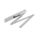 Лінійка розкладна, ABS, 2м, пружина, біла, DIY-MFP21WH/S