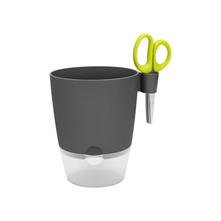 Вазон Elho brussels herbs all-in-one-1, антрацит