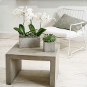 Кашпо Latina Concrete 28x14x14 см, світло сірий