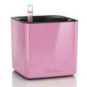 Розумний горщик Lechuza CUBE Glossy Kiss 14, рожевий блискучий