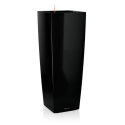 Розумний горщик Lechuza CUBICO Alto Premium 40, чорний блискучий