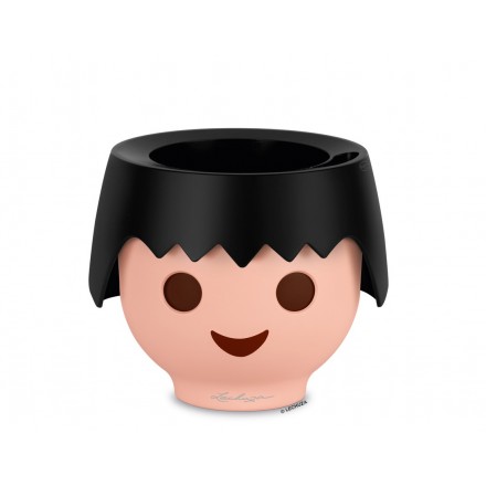 Розумний горщик Lechuza дитячий кашпо OJO raven black