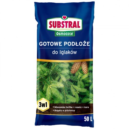 Торфосуміш для хвойних, 50 л, Substral Osmocote