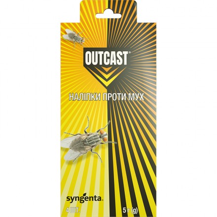 Наліпки від мух Outcast, 4 шт
